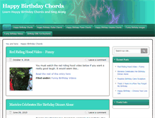 Tablet Screenshot of happybirthdaychords.org